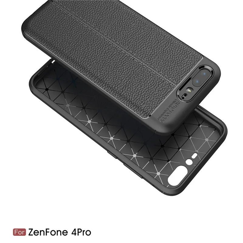 Silicone Case For ASUS ZenFone 4 Pro ZS551KL 5.5inch Case Soft TPU PU Leather Back Cover For Asus  ZenFone 4 Pro ZS551KL Case (2)