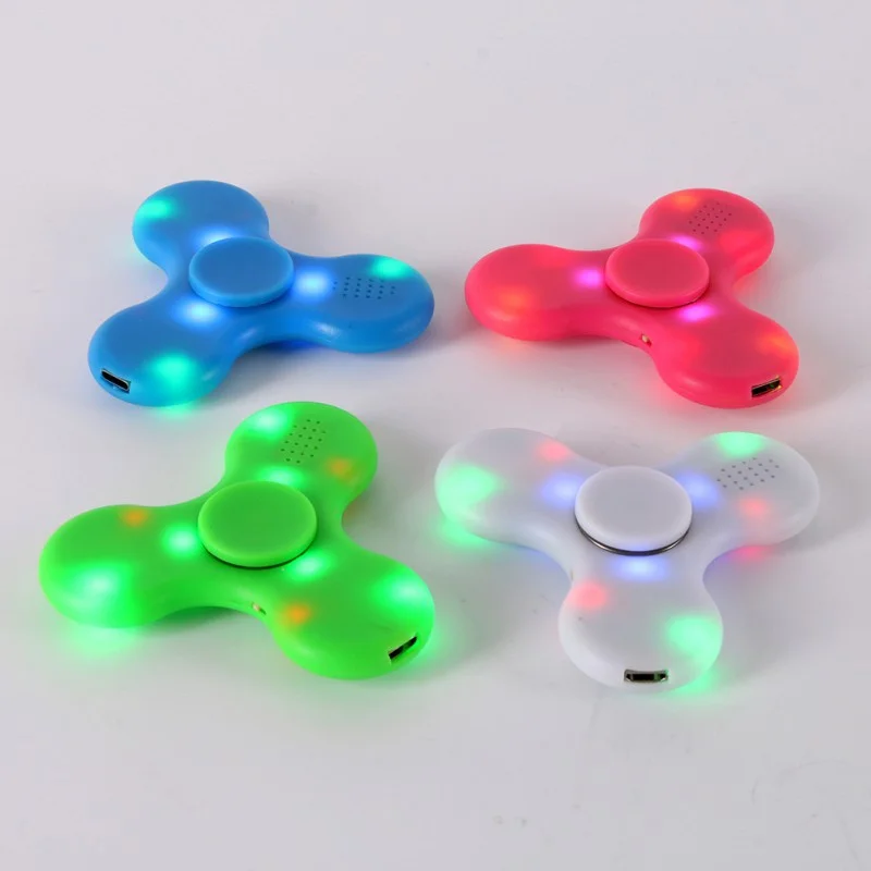 

EDC Bluetooth Play Music Fidget Plastic  Spinner For Autism ADHD Anxiety Stress Toys Birthday Gifts