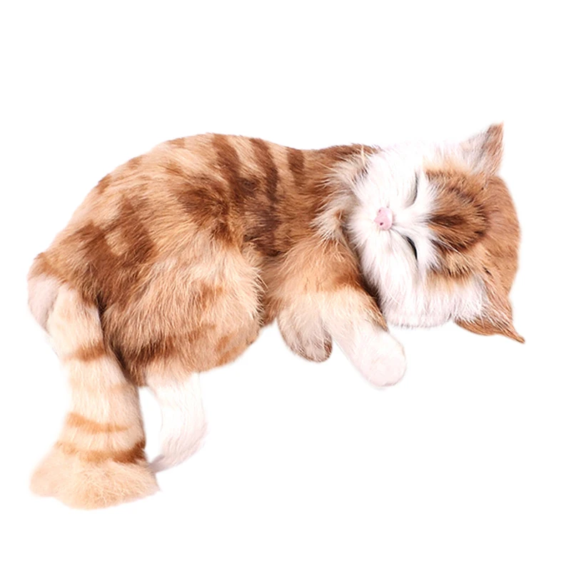 

Creative Simulation Cat Cute Slipper Kitten Doll Toys Animal Kids Gift Car Decor