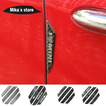 

For MINI COOPER F55 R55 F60 R60 Car Door panel Protector Car Styling Carbon Fiber Plate Scuff Anti-collision Protective Sticker