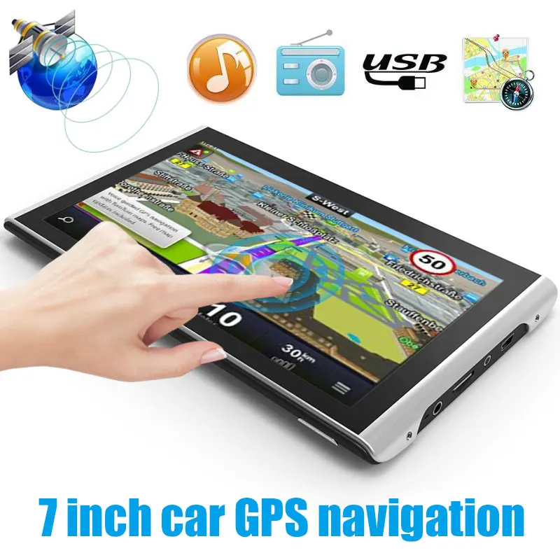 

2019 ABS HD GPS Navigator Universal Navigation GPS Navigation Car for Lifetime Drop Shipping