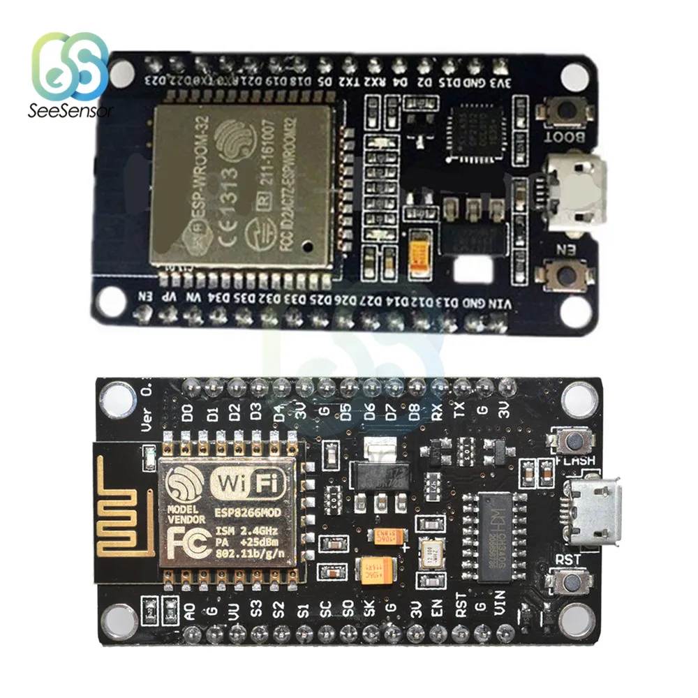 

NodeMCU V3 V2 ESP8266 Development Board Wireless Bluetooth WiFi Module Board Lolin32 CP2102 CH340 WeMos D1 MINI