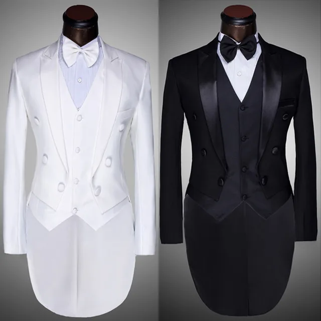 Nueva Terno Masculino 2016 Custom Moda Hombre Blanco Negro Prom De La Boda Trajes Para Hombre Tuxedo Marca Delgado Traje De Chaqueta Masculino En Trajes De Ropa Y Accesorios