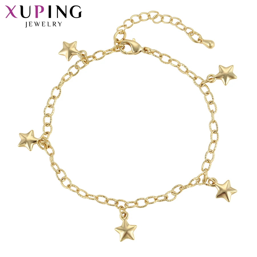 

Xuping Fashion Star Shape Pattern Bracelet Jewelry With Environmental Copper for Women Thanksgiving Gift S80,5-75063