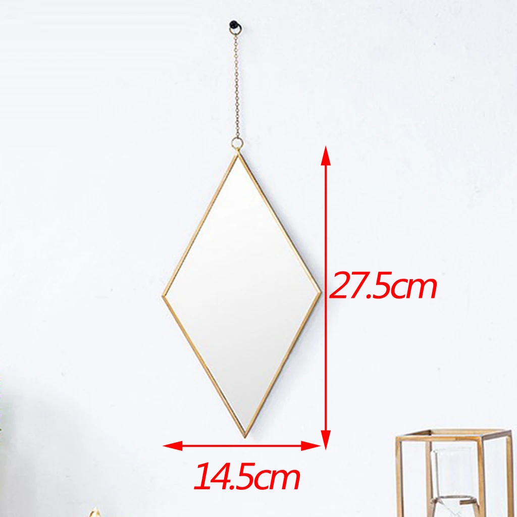 ANTIQUE DIAMOND WALL MIRROR DRESSING ROOM BATHROOM DRESS UP MIRROR HANGINGS for Girls Women and Mothers Xmas Gift	