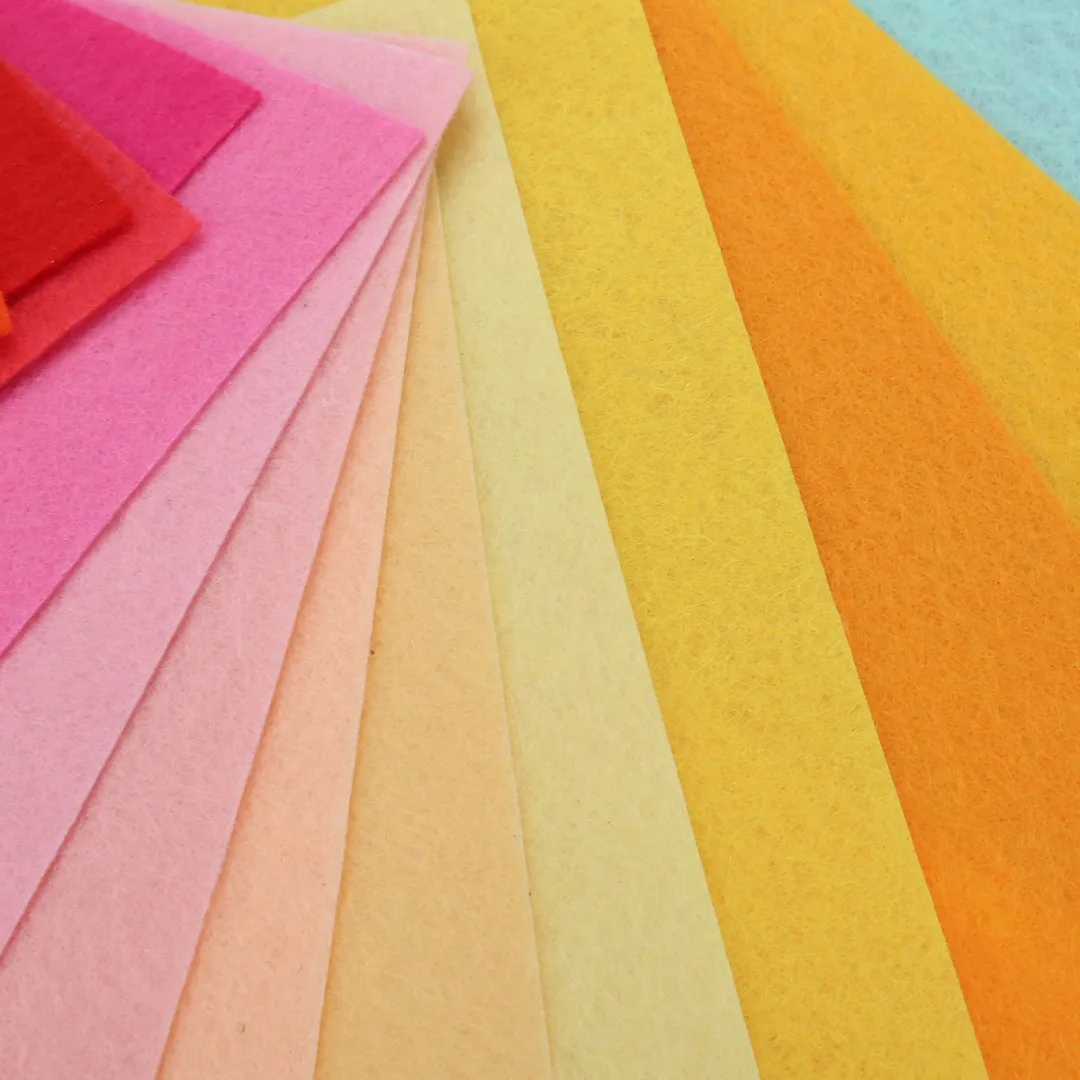 40pcs Mixed Color Soft Nonwoven Felt Fabric Sheets 10*15cm For DIY Sewing Craft Patchwork Hats Bags Puppets Decorations Mayitr