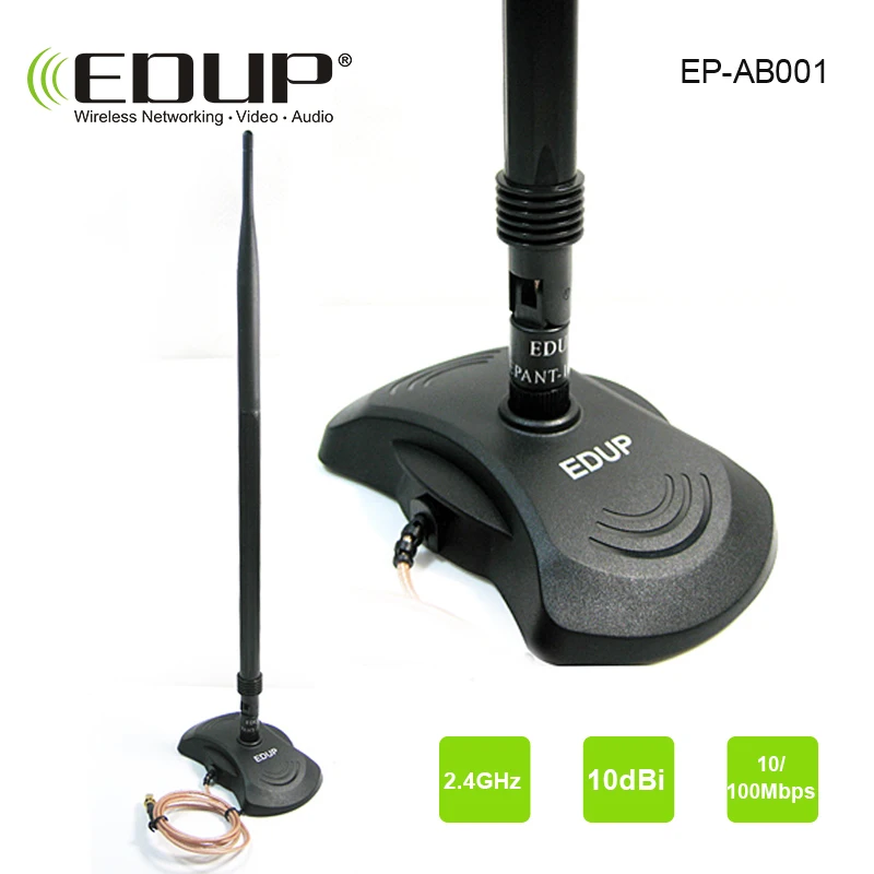 USB Антенна wifi 10dbi EDUP RP-SMA женщин и мужчин 1 0 м Магнитные Расширение Кабель