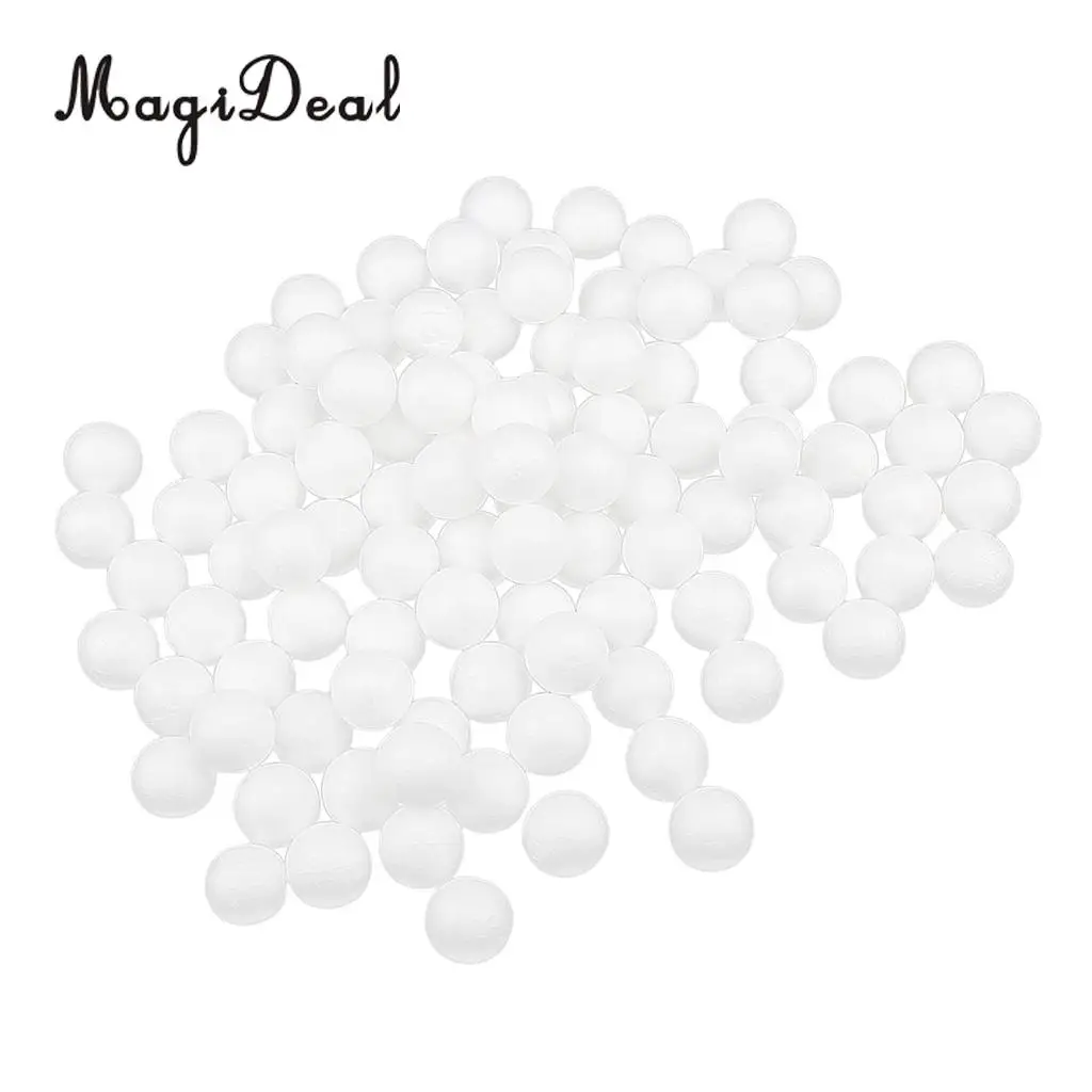 200Pcs 25mm 27mm White Modelling Polystyrene Styrofoam Foam Ball Spheres For DIY Crafts Supplies Wedding Christmas Decorations