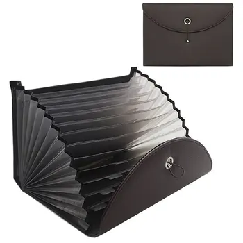 

13Pockets Expanding File Folder A4 Organizer Portable Business File Office Document Holder Carpeta Archivador Portable Briefcase
