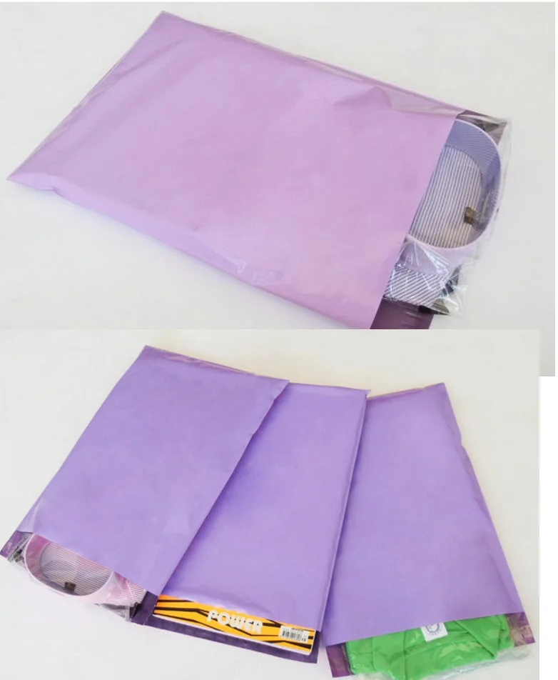

100pcs/lot Pink&Purple Express Bags Poly Mailer Mailing Bags Large Envelope Self Adhesive Seal Plastic shipping Bags