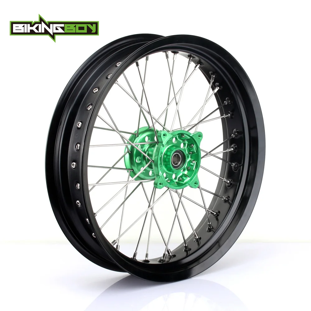 BIKINGBOY 17 &quotобод переднего колеса Supermoto ЧПУ Заготовка ступицы 36 отверстий для Kawasaki