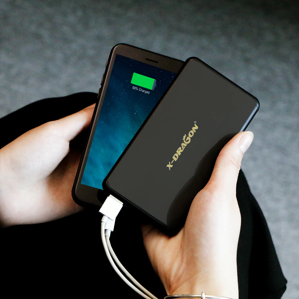 Ultra Slim Power Bank 5000mAh Portable External Battery Charger for iPhone Samsung Huawei Xiaomi Mi Mobile Phone