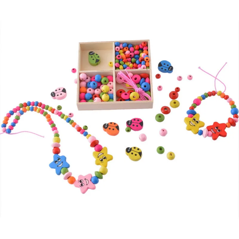 

DIY Ladybug shape Jewelry Accessory red Colors Nature Wood beads 13MM Cartoon Blossom Children handcraft Department 036