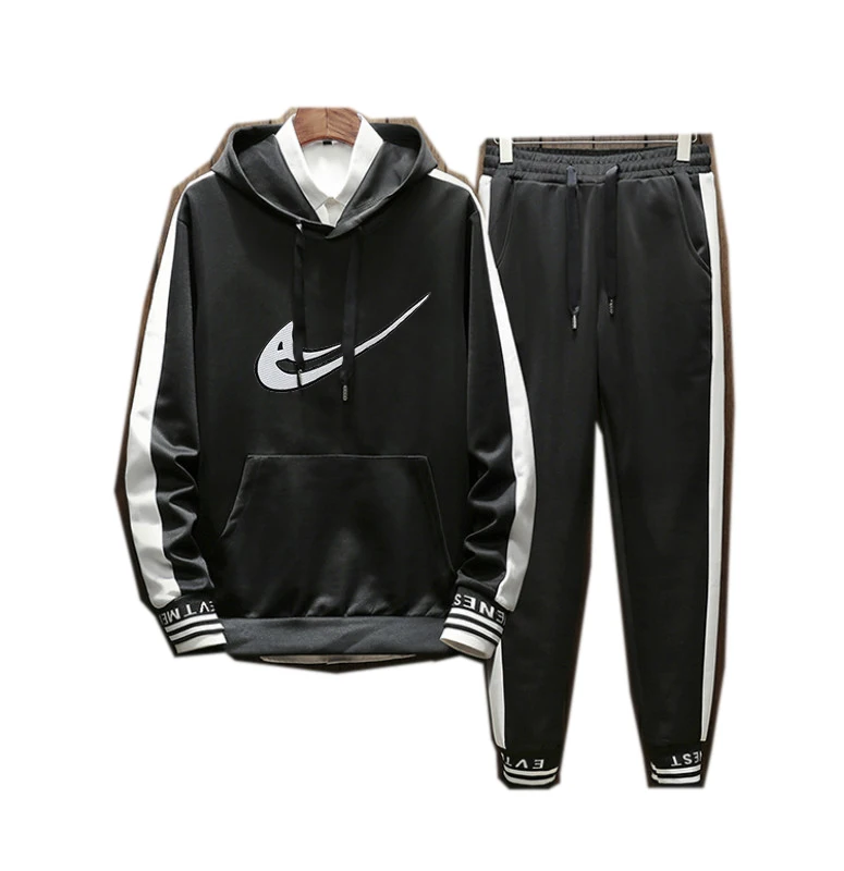 

Men Hoodie TrackSuit Sport Jacket Coat Sweats Suit Trousers Pant men outfit sweatsuits sweatpants black white red