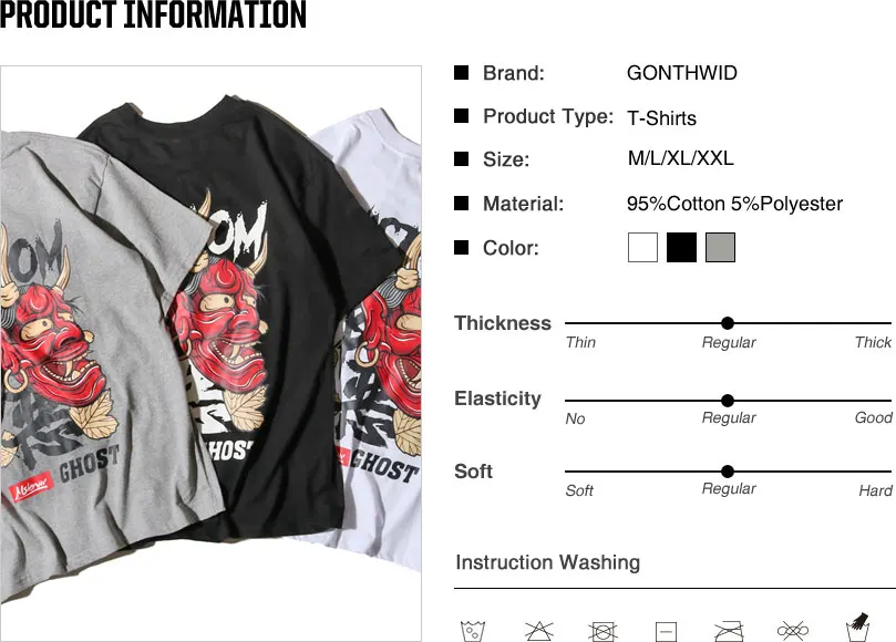 Evil Ghost Printed Tops Tee