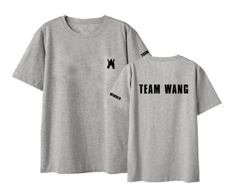 Летняя футболка got7 jackson team wang с круглым вырезом и коротким рукавом принтом i kpop