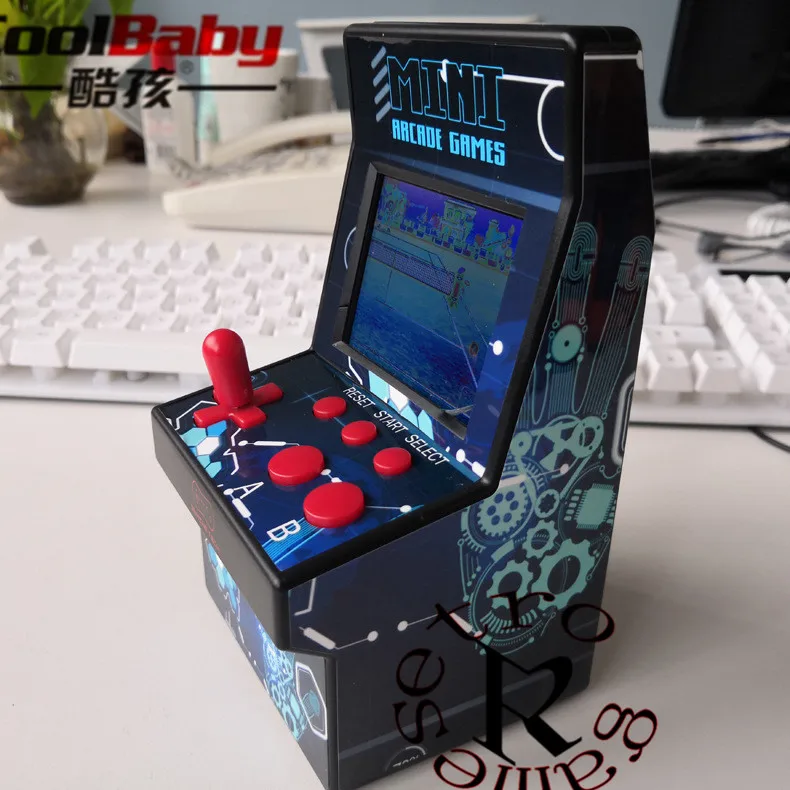 Мини аркадная игра ретро машины для детей с 220 классическими ручными видеоиграми