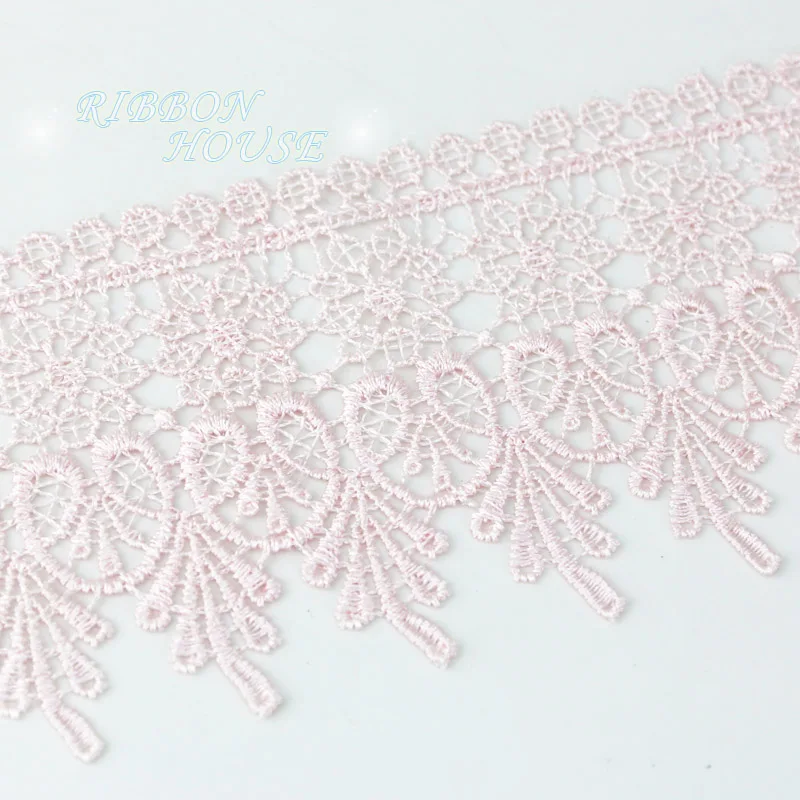 2 м/лот) 95 мм белый черный розовый шелковая сетка кружева тканевые ленты отделка DIY Швейные материалы ручной работы для поделок