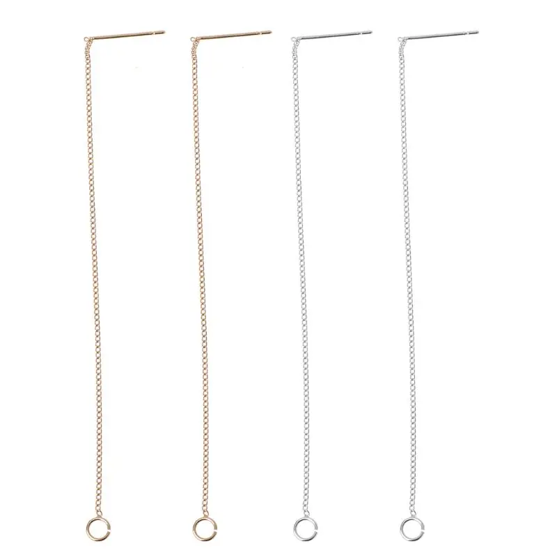 

DIY Ear Wire Thread With Jump Ring 3.5" Dangle Earring Connectors Jewelry Making