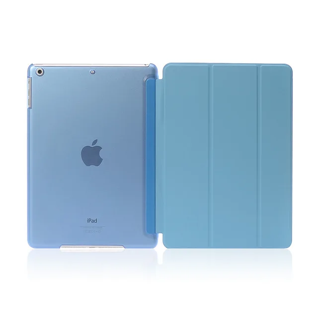 Роскошные планшеты противоударный Смарт кожаный чехол подставка для Apple IPad 9,7 дюймов I Pad 5 Air 1 защита Coque Etui - Цвет: Синий