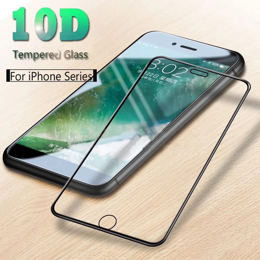 Защита экрана для iPhone 7 Plus закаленное стекло iphone 8 8Plus 6Plus на + Защитная пленка 10D