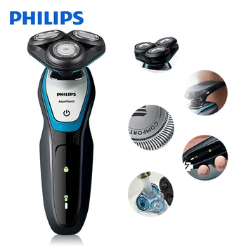 

Original Philips Washable S5070 Electric Shaver ComfortCut Blade System Aquatouch 40min Cordless Use/1h Charge for Men's