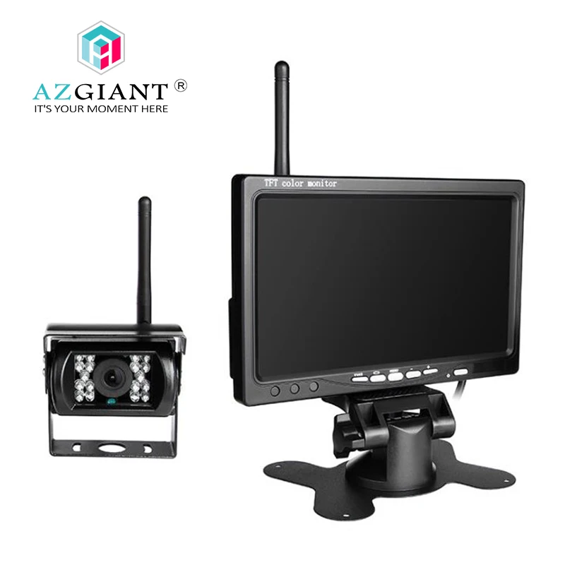 

7 Inch TFT LCD Rear View Display Monitor/Waterproof Night Reversing Backup Rear View Camera Wireless rear view system