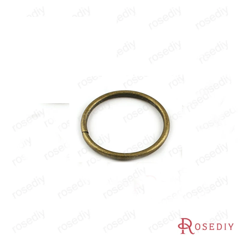 

Wholesale 10 pieces 40mm x 3mm Antique Bronze Round Iron Jump Rings & Single Loop Diy Jewelry Findings (JM7517)