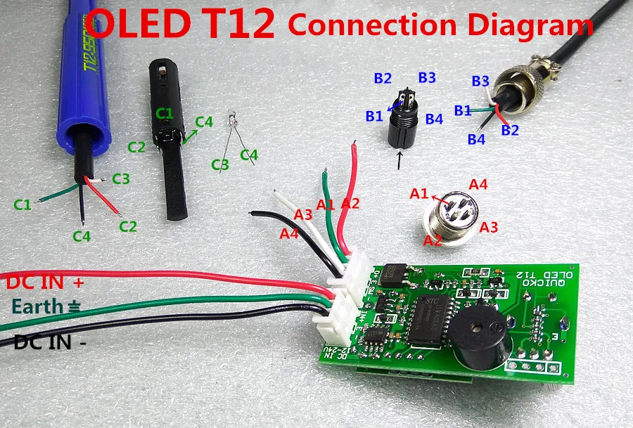 Наборы DIY T12 OLED дисплей Цифровой паяльник станция контроллер температуры плата с T12 наконечниками ручки