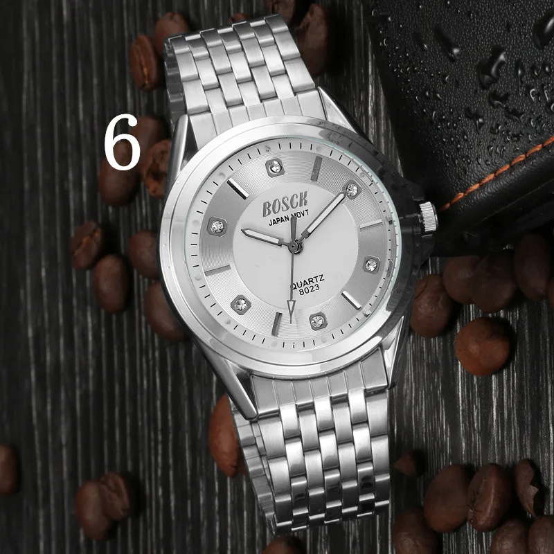 

men Fashion Watch Stainless Steel Unisex Concise Casual Luxury Business Wristwatch98