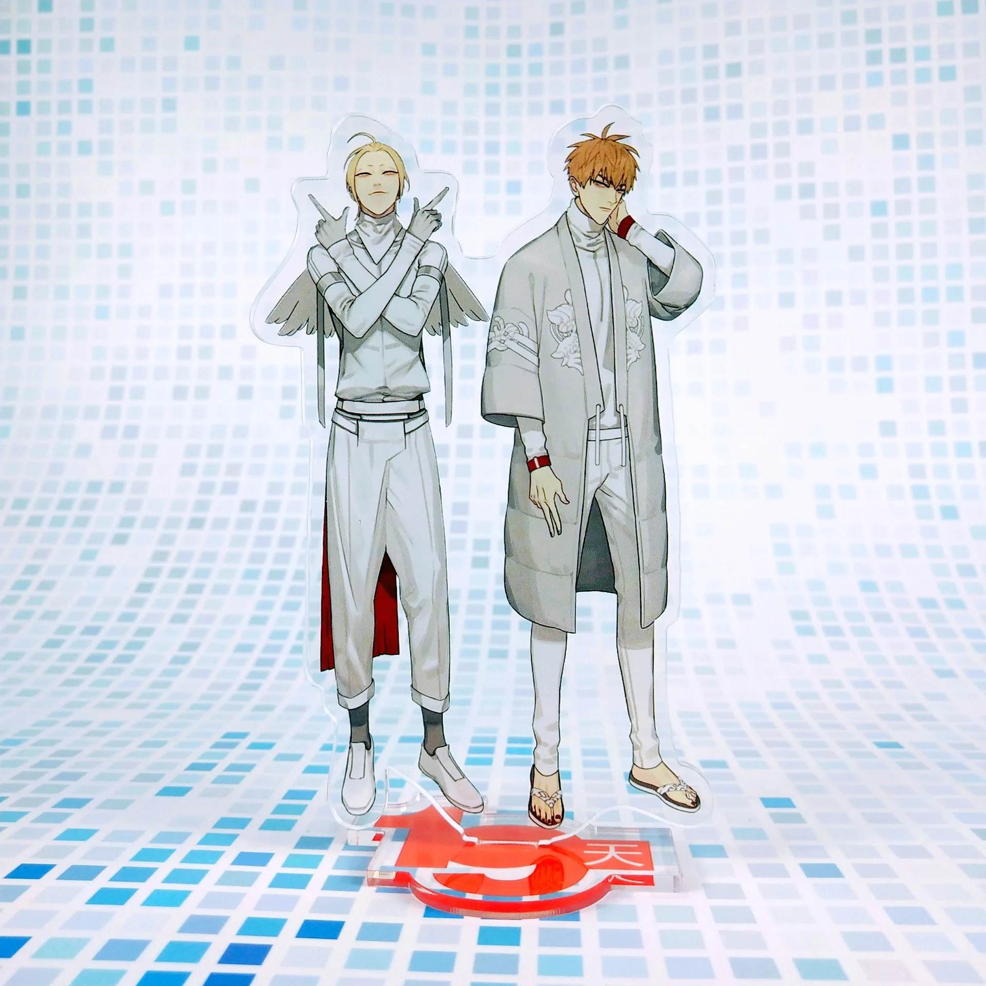 15 см анимация старый Xian 19 дней Jianyi MO Guan Shan He Tian модель подставка для