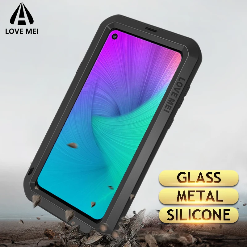 Металлический Чехол Love Mei для Samsung Galaxy A9 A8 A6 Plus 2018 A9S A8S S10 5G S10E A70 2019 бронированный