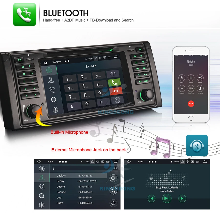 Discount 8-Core Android 8.0 CD Head Unit GPS RDS Sat Navi DAB+ Radio BT WiFi 3G OBD DTV-IN CAM-IN Car DVD player FOR BMW E39 X5 E53 M5 22