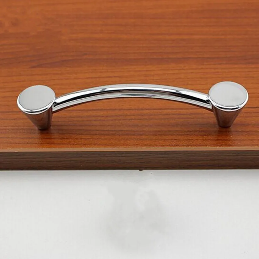 kitchen pulls drawer knobs 96mm shiny silver bright chrome