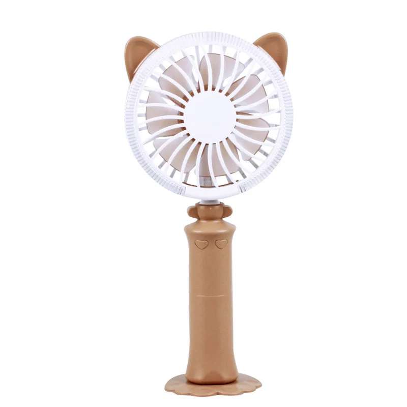 Новый поворот cat ручной рабочего Красочные night light вентилятор USB зарядки мини