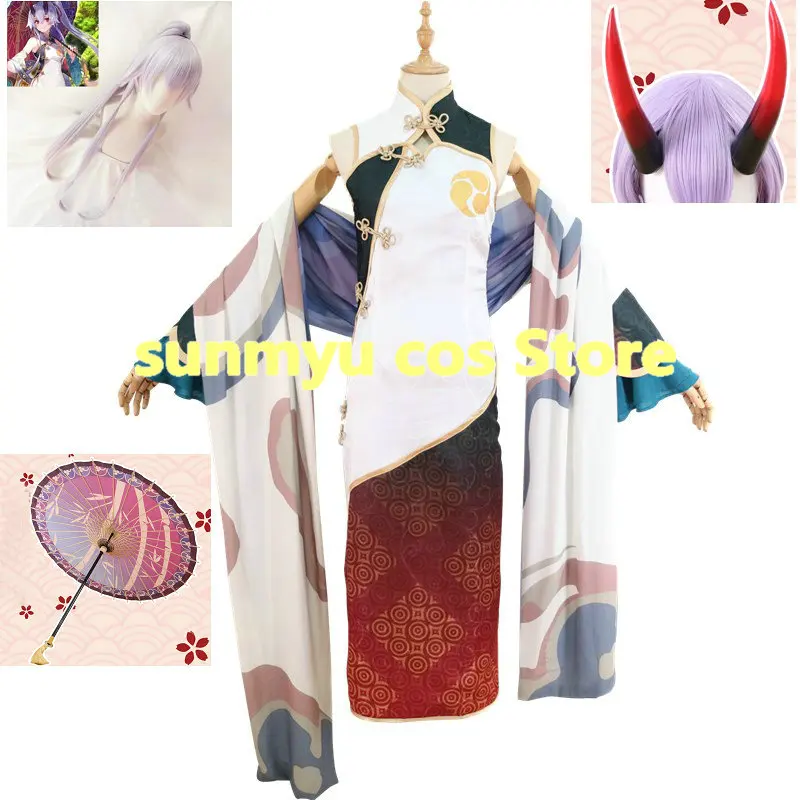 Fate Grand Order Tomoe gozen Archer Инферно Чонсам на 3-ю годовщину китайское платье Косплей