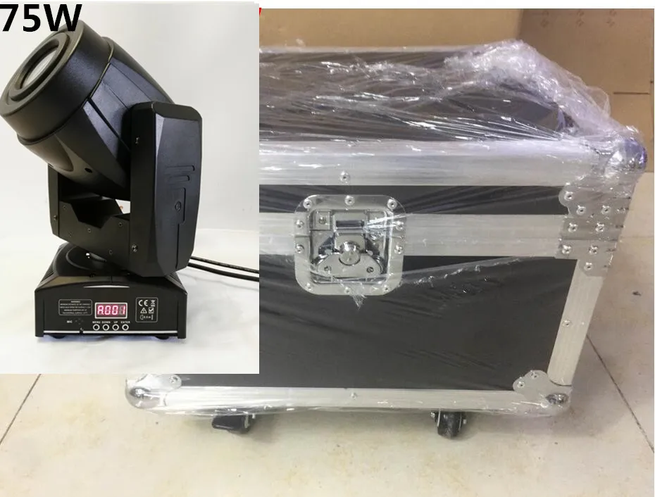 

2pcs/lot with flight case 75W Moving Head 3 Face PrisS pot Stage Lighting DMX Channel Hi-Quality Hot Sales Prism