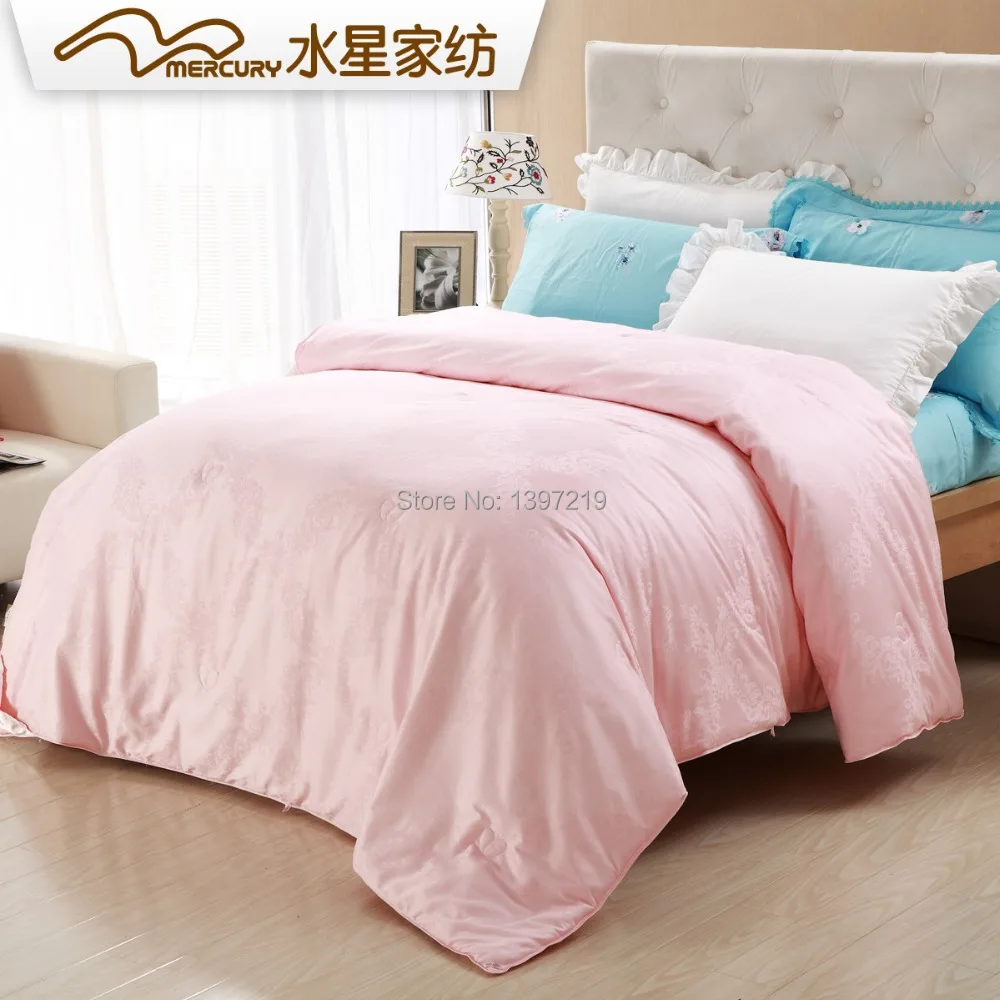 Free Shipping! Mercury Twin Size 150*210cm Jacquard Mulberry Silk