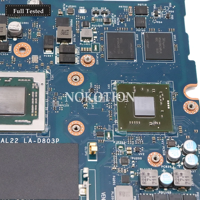 NOKOTION CN-0R1WJH R1WJH для DELL INSPIRON 5565 Материнская плата ноутбука BAL22 LA-D803P A10-9600P материнская плата AMD Radeon R8 M445 DDR4