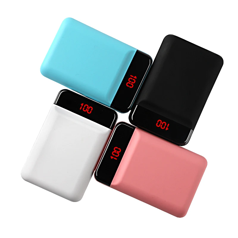 

12000mah Mini Power Bank Portable Dual USB LCD Display External Battery Powerbank For iPhone X XR 8 plus Samsung Powerbank