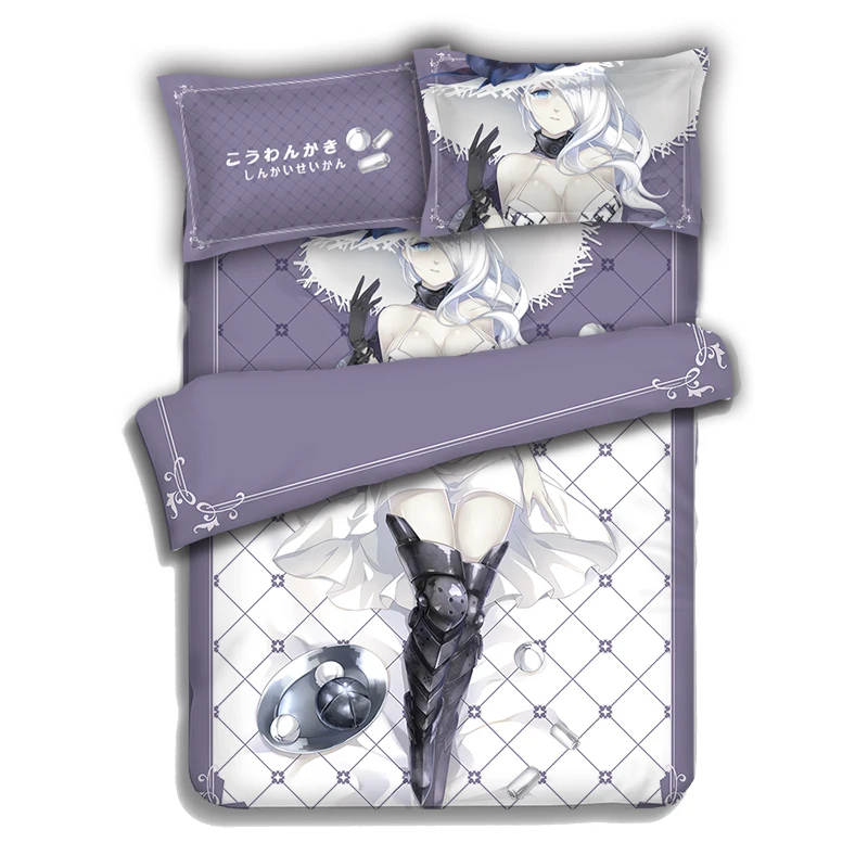 New Anime Cartoon Collection Quilt Cover Soft Printed Bedding Set With