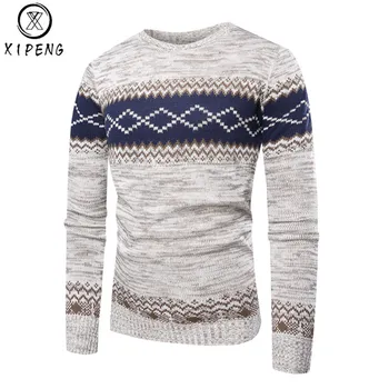 

New Autumn Winter Brand Clothing Sweater Men Fashion Trend O-Neck Slim Fit Winter Pullover Men Cotton Knitted Sweater Men