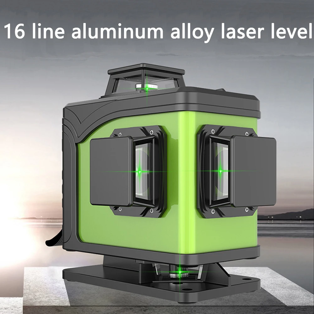 US $141.38 Professional 16line 4d Laser Level 360 Vertical And Horizontal Laser Level Self Leveling Cross Line 4d Laser Level With Outdoor