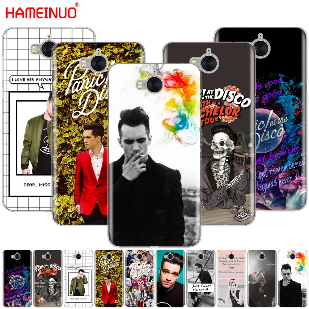 

HAMEINUO Panic At The Disco brendon urie cell phone Cover Case for huawei honor 3C 4X 4C 5C 5X 6 7 Y3 Y6 Y5 2 II Y560 Y7 2017