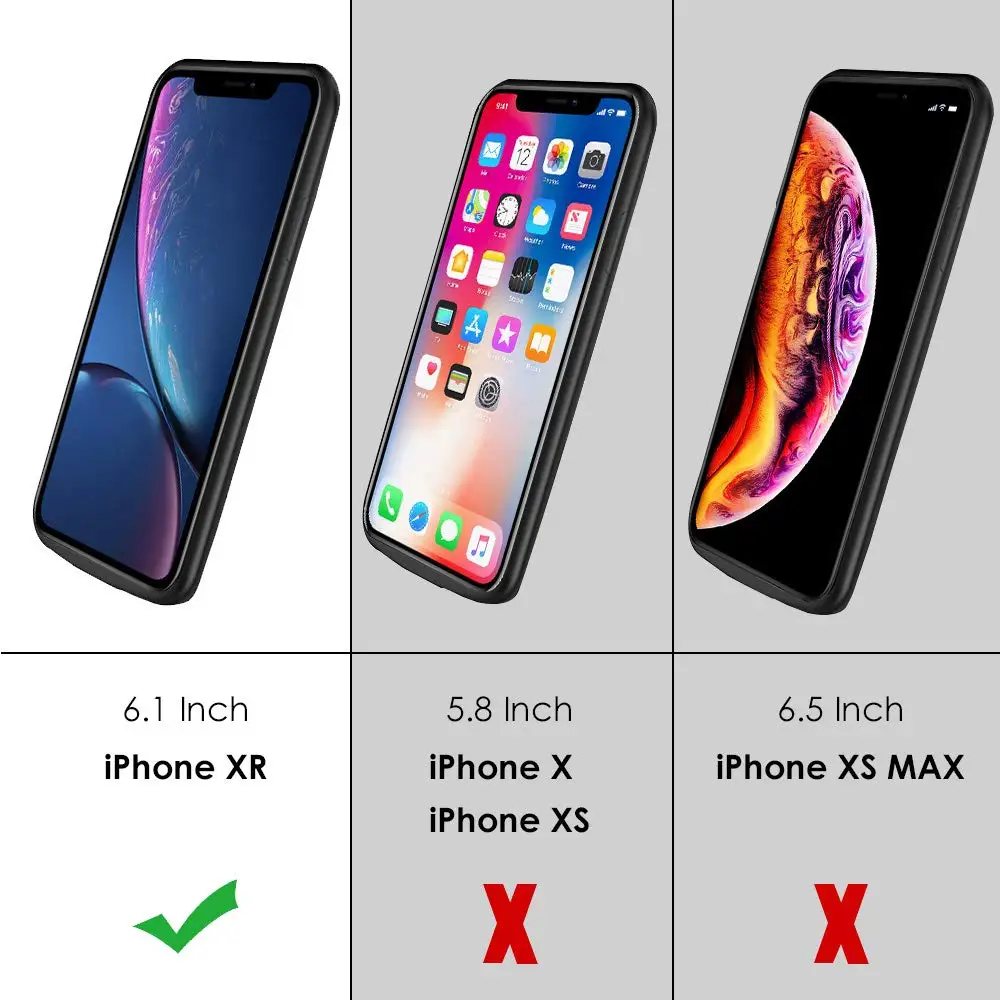 Обновленный чехол NEWDERY для iPhone XR совместим с беспроводной зарядкой Qi тонкий Чехол