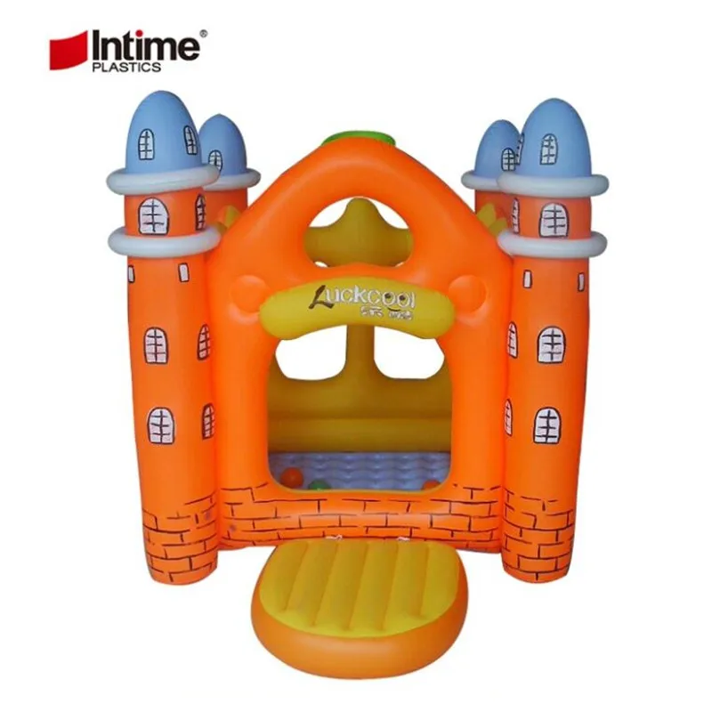 US $159.20 Childrens Playhouse Inflatable Folding Castle Game House Indoor and outdoor Bouncing Bed childrens Cmusement Park Castle Tent