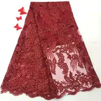 2018 Laatste Franse Nigeriaanse Veters Stof Hoge Kwaliteit Tulle Afrikaanse Veters Stof Bruiloft Afrikaanse Franse Tulle Lace H1135