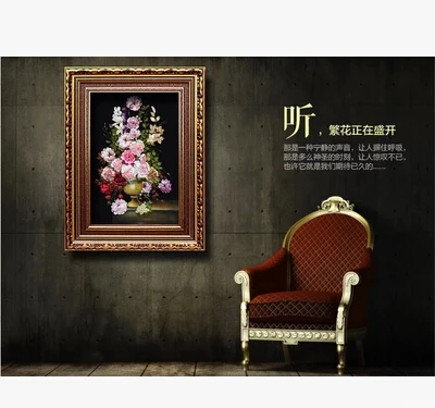 DIY needlework cross stitch kits sets handmade needlework 3D ribbon embroidery flowers patterns rose Cross-Stitching paintings cross stitch kit