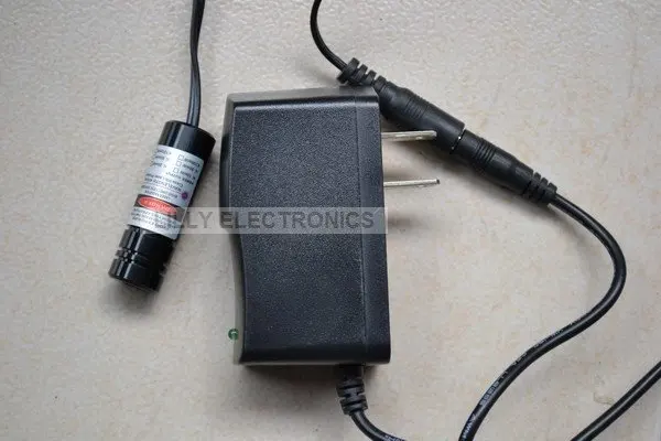 

Focusable Violet/Blue 405nm 150mW Laser DOT Module w/EU sandard AC Adapter
