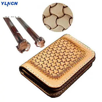 

Japanese craft import Leather carving printing tool Armor pattern Iron crepe leather craft Engraving stamp